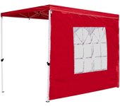 Lateral para carpa con ventana inglesa 3 metros master para carpas 3x2 - rojo