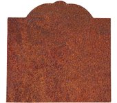 Biscottini placa de chimenea de hierro fundido 48x4x47 cm | placa de chimenea efecto óxido | placa para optimizar la difusión del calor