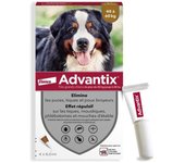 Advantix 4 pipetas antiparasitarias - para perros muy grandes de 40 a 60 kg - 4 x 6 ml