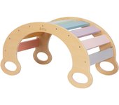Sunny arco montessori, en madera multicolor | arco escalada montessori