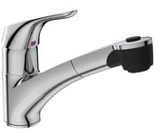 Grifo de cocina ideal standard cerasprint cromado extraíble + limpiador
