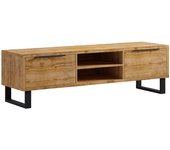 Mueble tv 2 cajones 180 cm eden madera y metal