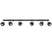 Sollux sl.0448 lámpara de techo oculare 6l negro