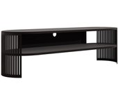Mueble tv sordore 121, negro, 140x40x40cm