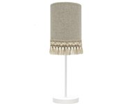 Lampara sobremesa modelo vera blanco/beis