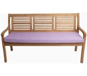 Cojín para banco de jardín 160x50x7cm asiento, cojín de asiento plano, cojín para banco de jardín morado claro, cojín para columpio de jardín