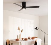 Windlight minimal dc - función verano/invierno - ventilador de techo 40w silencioso ø132 cm con luz sin wifi