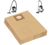 Vidaxl bolsas de papel para aspirador en seco y húmedo 10 uds marrón