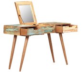 Tocador con espejo mesa de maquillaje 112 x 45 x 76 cm madera maciza recuperada 02_0006357