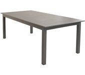 Tavolo da esterno allungabile cuba alluminio tortora 220-280x100cm