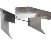 Cobertizo para robot cortacésped xl con jardinera hwc-g60, cobertizo para cortacésped, metal 47x70x100cm ~ acero inoxidable