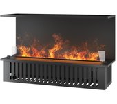 Chimenea vapor de agua empotrada inside c1200 - llama multicolor 3d, app, depósito 2,4 l, recarga automática - 120 cm