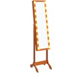 Espejo de pie con led 34x37x146 cm