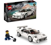 Lego 76908 speed champions lamborghini countach, juguete de modelo de coche de carreras para niños a partir de 8 años