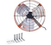 Succebuy ventilador a dos aguas 15 naranja brillante con termostato ajustable y exterior de malla. 1650 cfm para enfriar hasta 2360 pies cuadrados