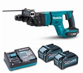 Taladro sds+ 40v max 28 mm 2.9j makita 2 batt.bl4040 - hr007gm201