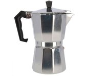 Cafetera de aluminio de 12 tazas, junta de silicona, diseño clásico, preparar café, apta para todo tipo de cocinas, gas, vitrocerámica, inducción -