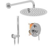 Juego de ducha oculto rea lungo + box chrome 36x16x36,5cm