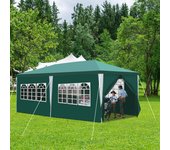 Carpa pabellón polyéthylène tubes en acier - carpa de lujo en polietileno y tubos de acero, práctica carpa de jardín 3x6m verde