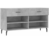 Banco para zapatos botas cómoda estante mueble de entrada almacenamiento 102 x 35 x 55 cm madera contrach 02_0022969