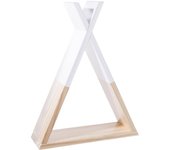 Atmosphera - estantería mural infantil 'tipi' - blanca a. 39 cm