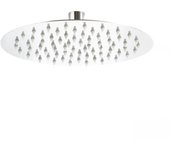 Cabezal ducha redondo 30 cm baño grifo ducha efecto lluvia acero inoxidable elegante efecto espejo
