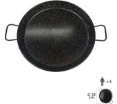 Paellera valenciana esmaltada 8 personas/ 38 cm