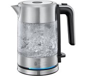 Hervidor de vidrio compacto russell de 0,8 l, diseño premium para el hogar, ebullición rápida