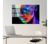 Pintura vidrio templado uv-220 multicolor 70x100 cm