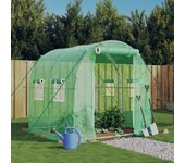 Vidaxl invernadero con estructura de acero verde 4 m² 2x2x2 m