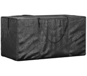 Vidaxl bolsa para árbol de navidad polietileno negro 150x75x75 cm