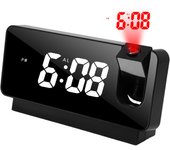 Reloj de proyección/despertador led black