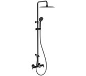 Ramonsoler 935612rp300nm conjunto monomando telescópico baño/ducha con rociador negro mate