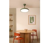 Wind clear studio - ventilador de techo 40w ø91 cm silencioso aspas retráctiles con luz led y mando a distancia