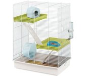 Ferplast jaula hamster tris - 46x29x58 cm - blanco - para hámster