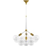 Lámpara de techo bolas de cristal - lámpara colgante de diseño - 12 globos - plaus