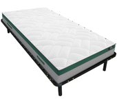 Pack colchón de muelles ensacados prestige de ysmee + somier de láminas - 90 x 190 cm