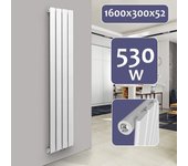 Radiador de calefacción central para baño salón cocina pasillo dormitorio panel individual 160 x 30 cm bl 01_0000217