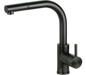 Mezclador de fregadero de cocina de acero inoxidable color bronce con ducha extraíble pollini nf0004b - gunmetal