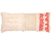 Cojín rectangular estilo boho bali en algodón funda + relleno - evanora
