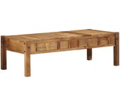 Vidaxl mesa de café 110x55x35 cm madera sólida reciclada