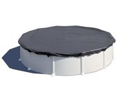 Bâche d'hivernage 180 g/m² pour piscine acier ronde ø 3,70 m - gré