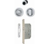 Juego completo para 1 puerta corredera 4920 hoppe - wc redondo aluminio cromo satinado f94-1 - 3948032