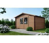 Caseta de jardín de madera 15,20 m2 - 3,90x3,90 m - 34 mm - impregnada - dom563 - altanka