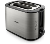 Philips viva collection hd2650/90 tostadora 2 rebanada(s) 950 w negro, acero inoxidable