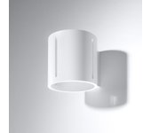 Sollux inez - 1 luz de pared a ras de suelo blanca, g9