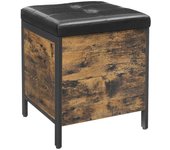 Taburete de banco con caja de almacenamiento asiento acolchado para entrada dormitorio salón estructura d 12_0002772