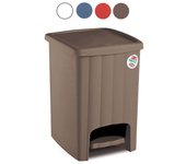 Stefanplast pattumiera a pedale margherita tortora 20 litri