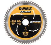 Dewalt hoja de sierra de mesa 210x30 mm 60 dientes xr extreme runtime - dt99567