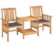 Sillas de jardín con mesa de té y cojines de acacia maciza 02_0013338